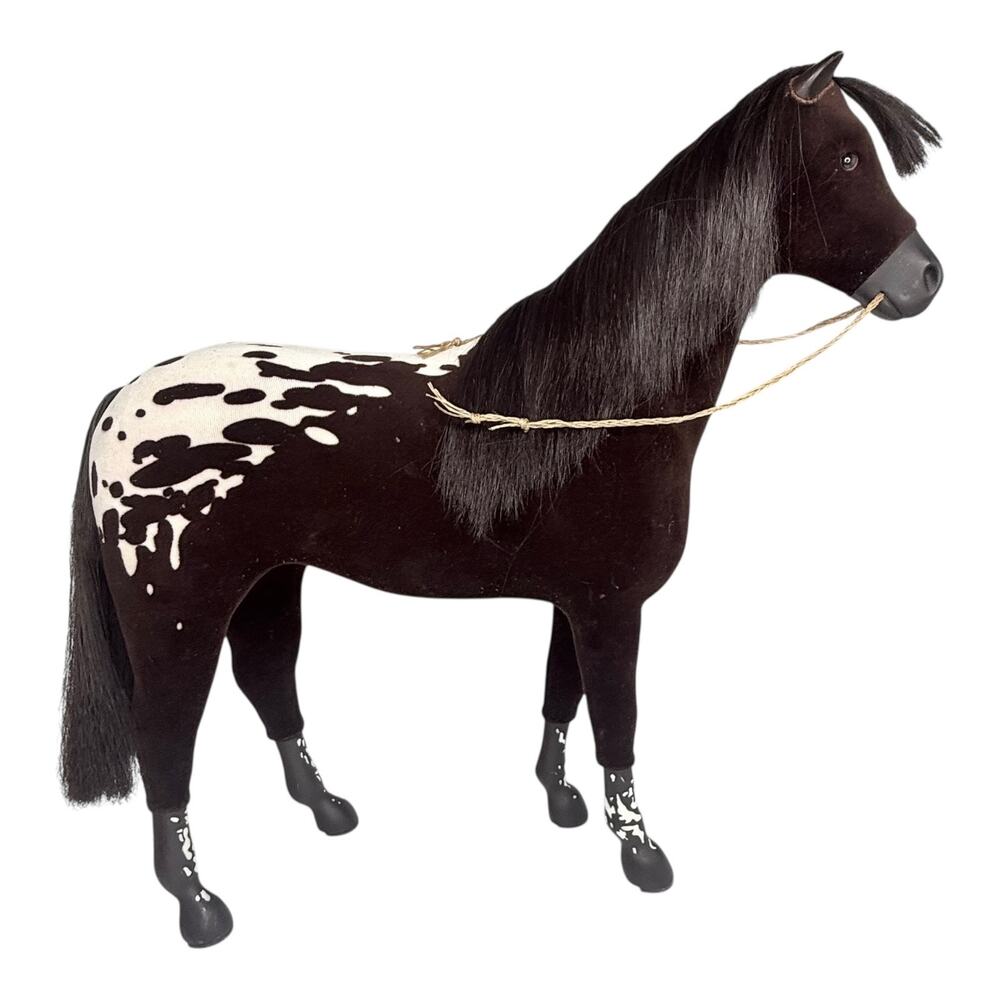 American Girl Kaya Doll Horse Steps High Appaloosa Spotted Black White Rope Rein